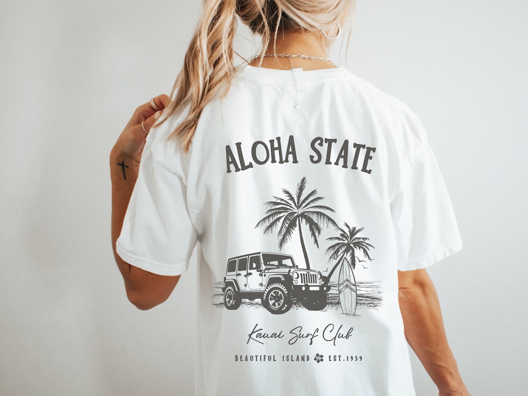 Kauai Shirt Coconut Girl Kauai Gift Beachy Shirt Hawaii Shirt Beach ...