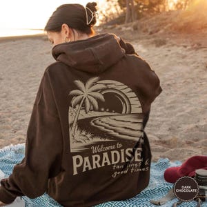 Beach Hoodie Sunset Hoodie Beach Sweater Coconut Girl Ocean Beach Hoodie Ocean Inspired Style Sunset Summer Hoodie Beach Sweatshirt