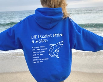 Hai Shirt Kokosnuss Mädchen Hai Hoodie Strand Hoodie Ozean Strand Hoodie Surf Hoodie Hai Liebhaber Hai Rundhals Hai Sweatshirt