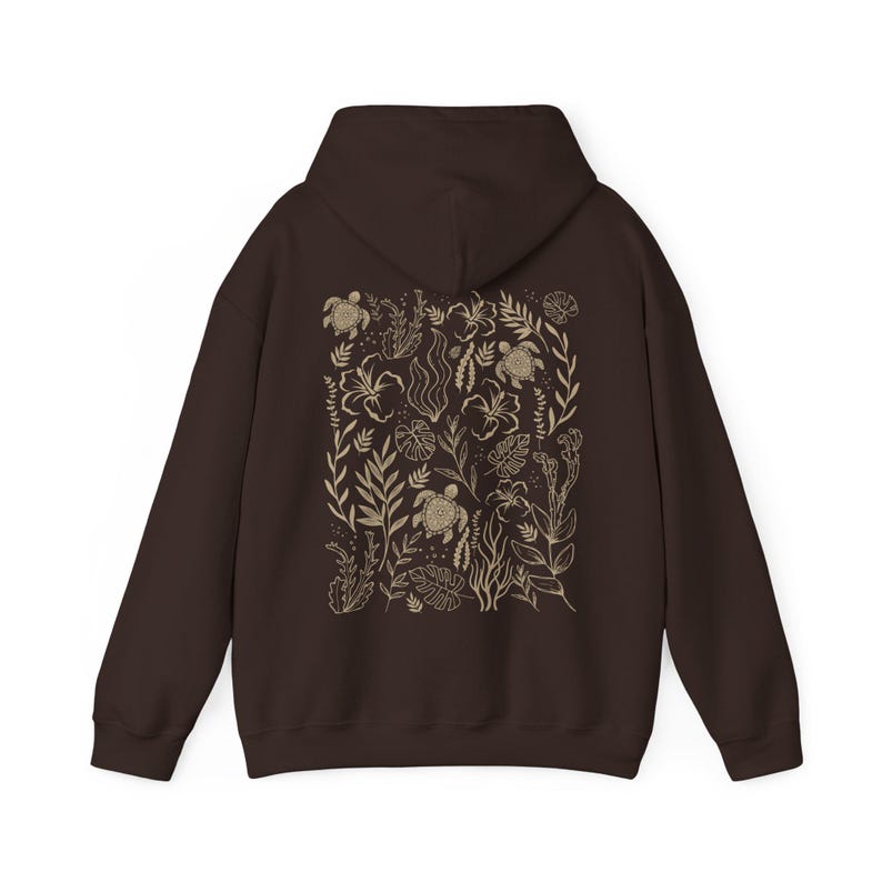 Sea Turtle Shirt Sea Turtle Hoodie Coconut Girl Hibiscus Turtle Lover Gift Sea Turtle Gifts Ocean Animal Shirt Womensclothing Granola Girl image 7
