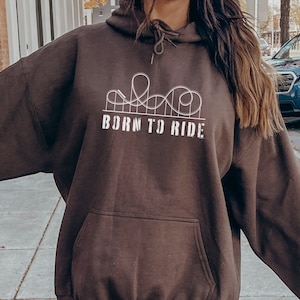 Rollercoaster Hoodie Gift For Rollercoaster Lover Gift For Amusement Park Enthusiast Rollercoaster Shirt Rollercoaster Sweatshirt
