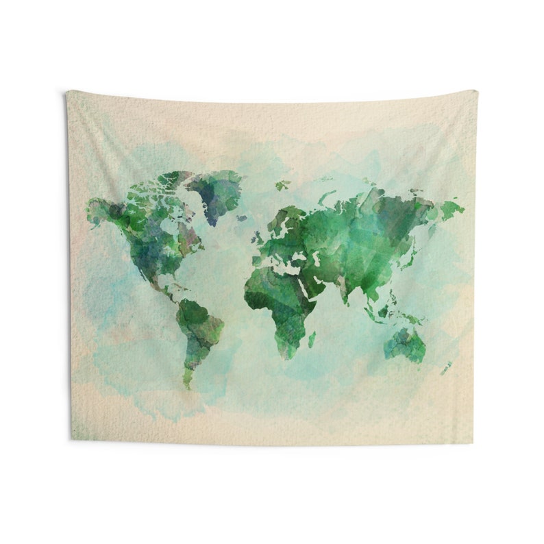 World Map Tapestry World Map Wall Art Large World Map Tapestry Wall