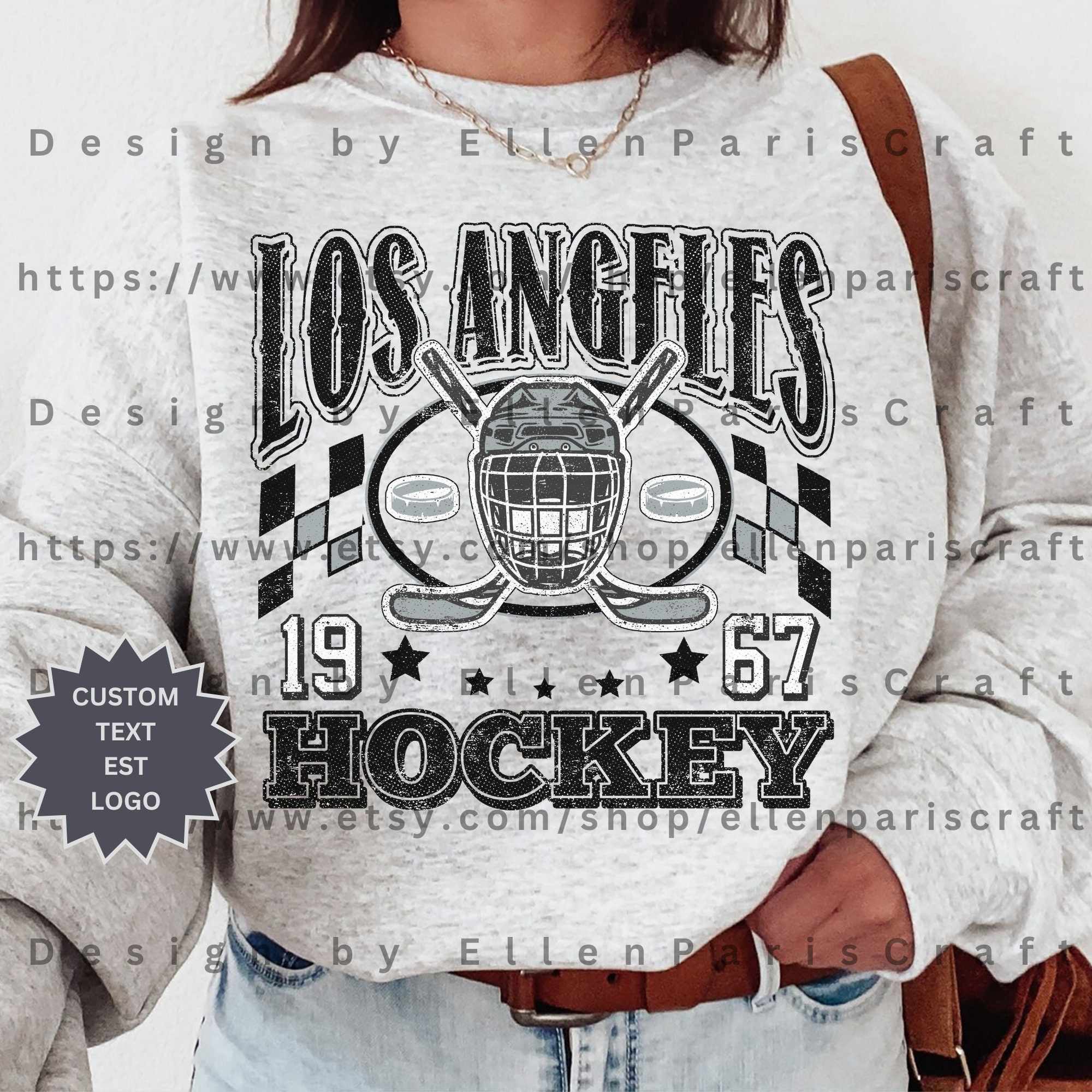 SOLD Vintage 90s Sweatshirt LA Kings Hockey Embroidery