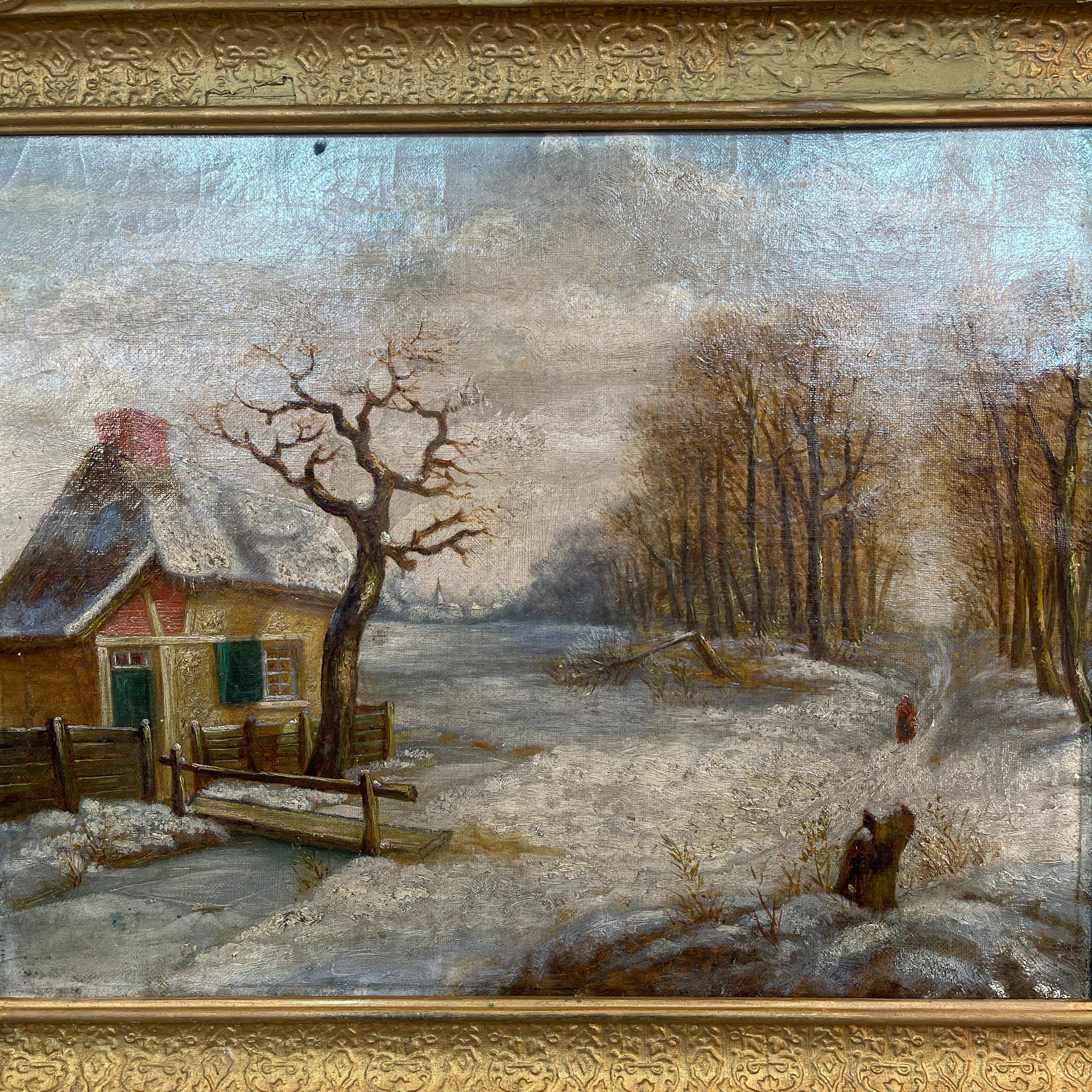 人物画　油絵　ハンドメイド　手書き　アンティーク　レトロ　冬 人物画 油絵 ハンドメイド 手書き アンティーク レトロ 冬 人物画 油絵