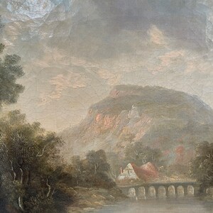 Large Antique Early Victorian River Landscape Oil Painting - Etsy