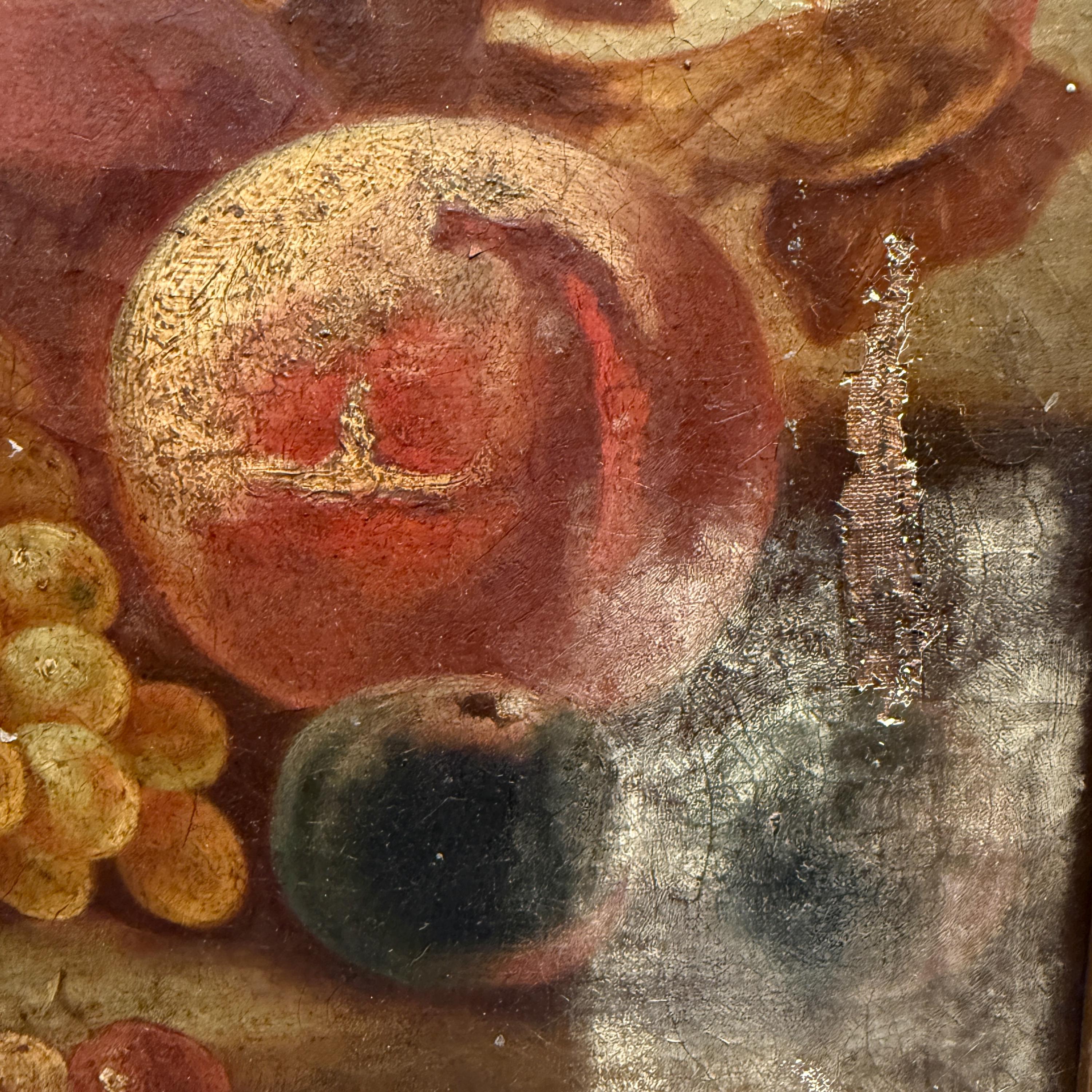 果物を描いた大きなアンティークの静物油絵 - Etsy 日本