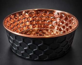 Onyx Copper Dog & Cat Water Bowl