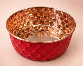 Ruby Copper Dog & Cat Water Bowl