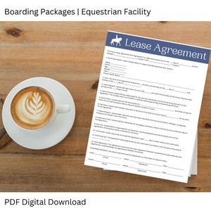 Horse Lease Agreement PDF- Equestrian
