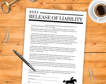 Release of Liability-Equestrian