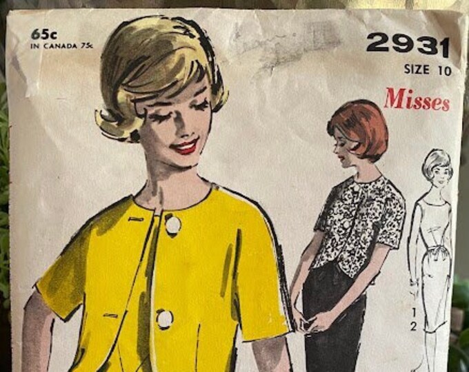 Vintage Sew-easy Sewing Pattern No. 2931 - Misses' Dress and Jacket ...