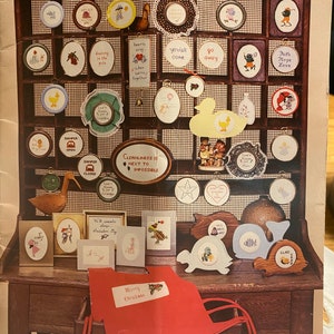 Vintage 1981 Many More Mini’s Counted Cross Stitch Ulotka - Anne Brinkley Designs