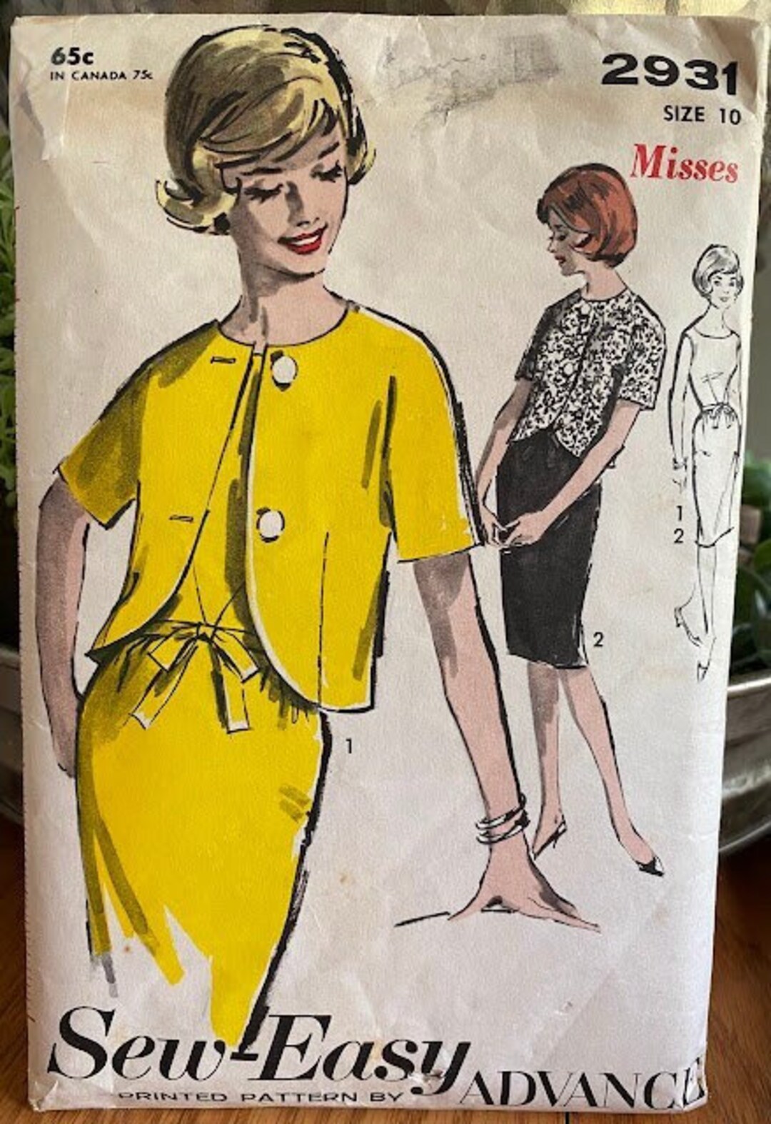 Vintage Sew-easy Sewing Pattern No. 2931 - Misses' Dress and Jacket ...