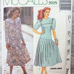 McCalls-patroon, vintage 1988, nr. 3925 - juffrouwjurk, maat 14