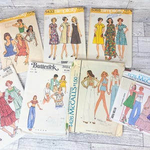 Mönster för vintage-klänningar från 1970-talet - Klänningar, byxor och toppar DITT VAL