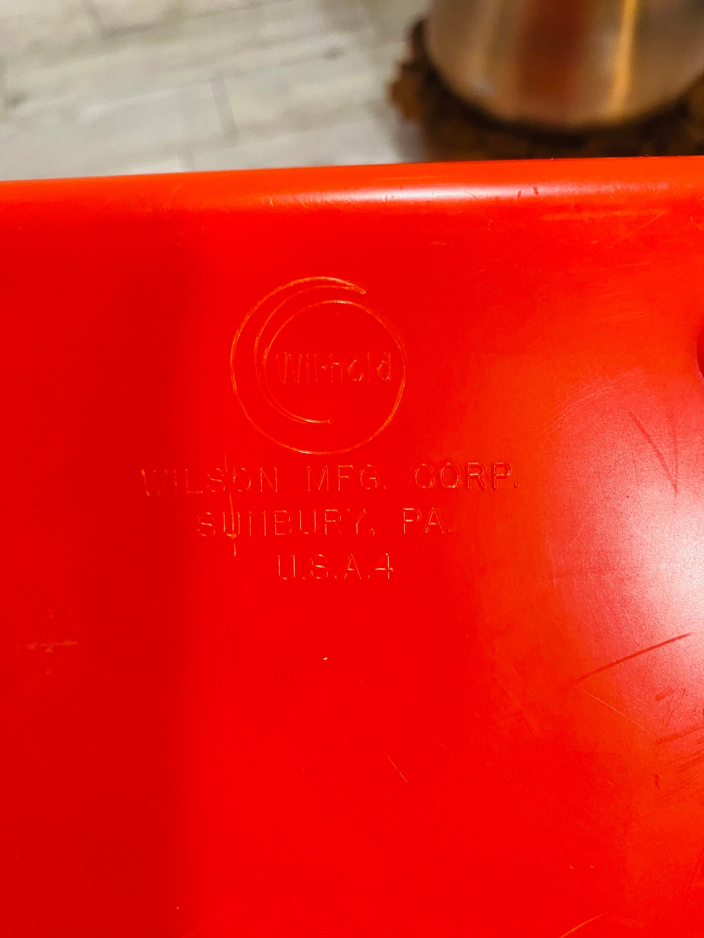 Vintage Wilson Mfg Sewing/craft Box Red Etsy