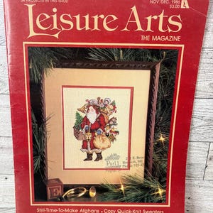 Vintage 1986 Leisure Arts Magazine - November/December 1986
