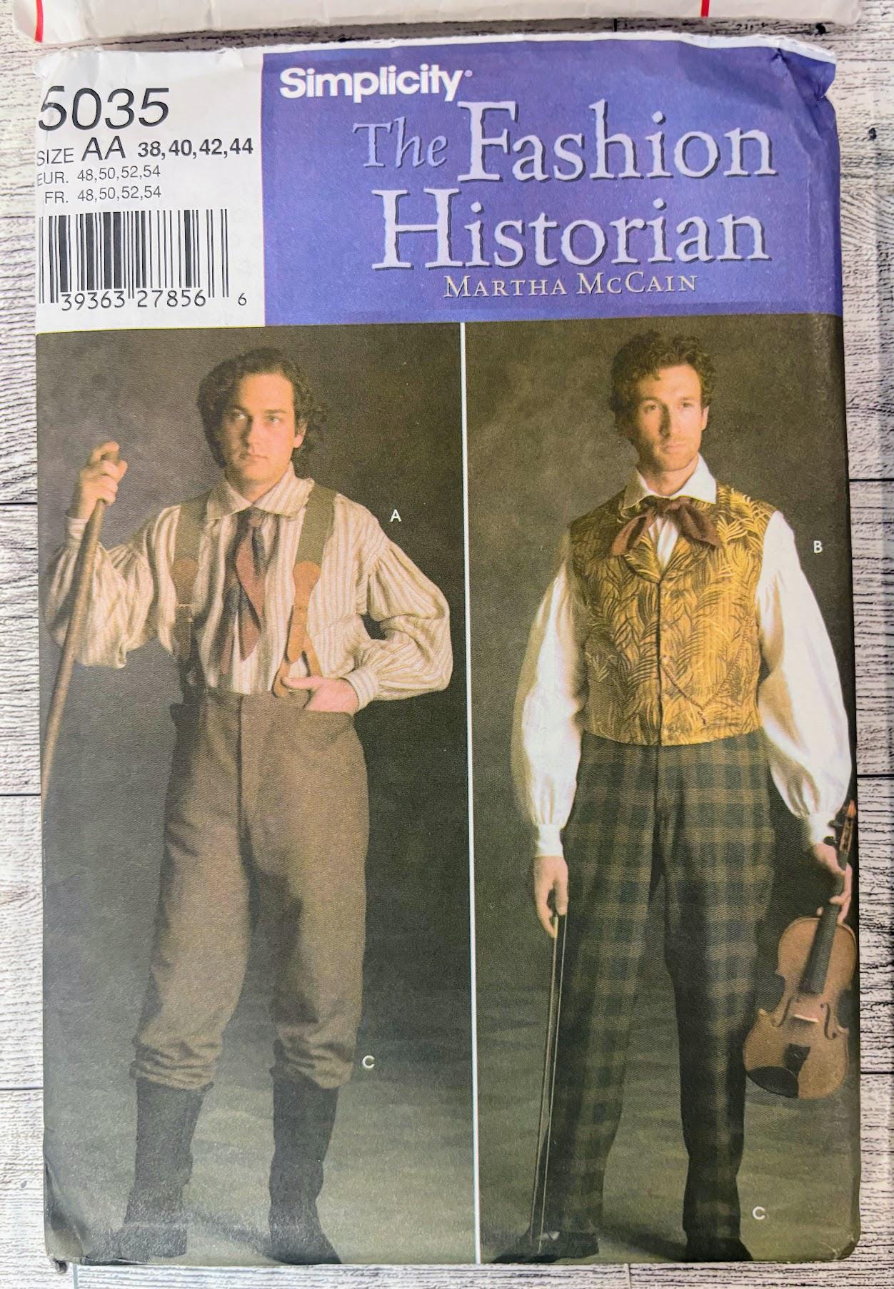 Men's Historical Costume Sewing Patterns - YOUR CHOICE - Etsy