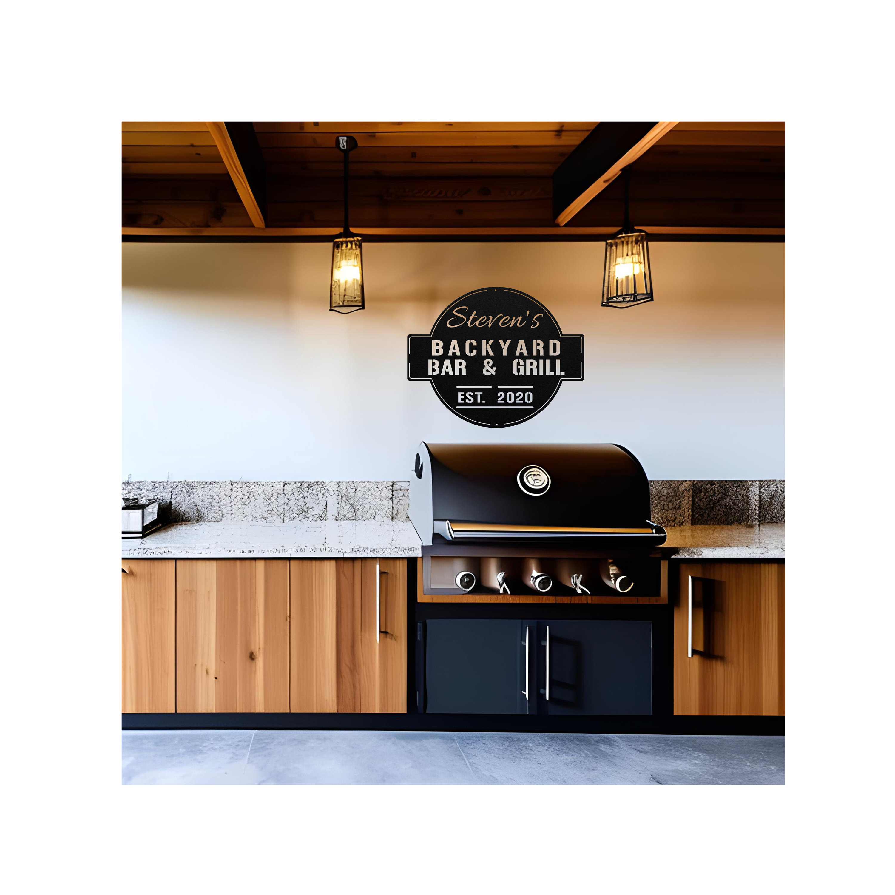 Personalized Bar & Grill Sign, Personalized Outdoor Sign,custom Bar and