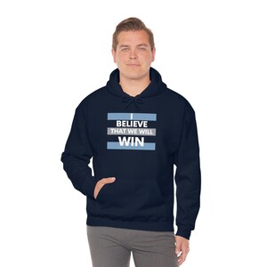 Soccer Chant Hoodie Game Day Soccer Hoodie Kanas City Hoodie Soccer Fan Gift Hoodie for Soccer Fan I believe that we will win Hoodie KC fan