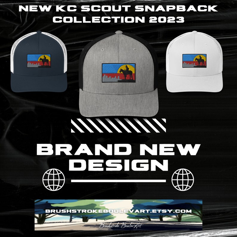 KC Scout Trucker Hat: Kansas City Skyline Cap image 3