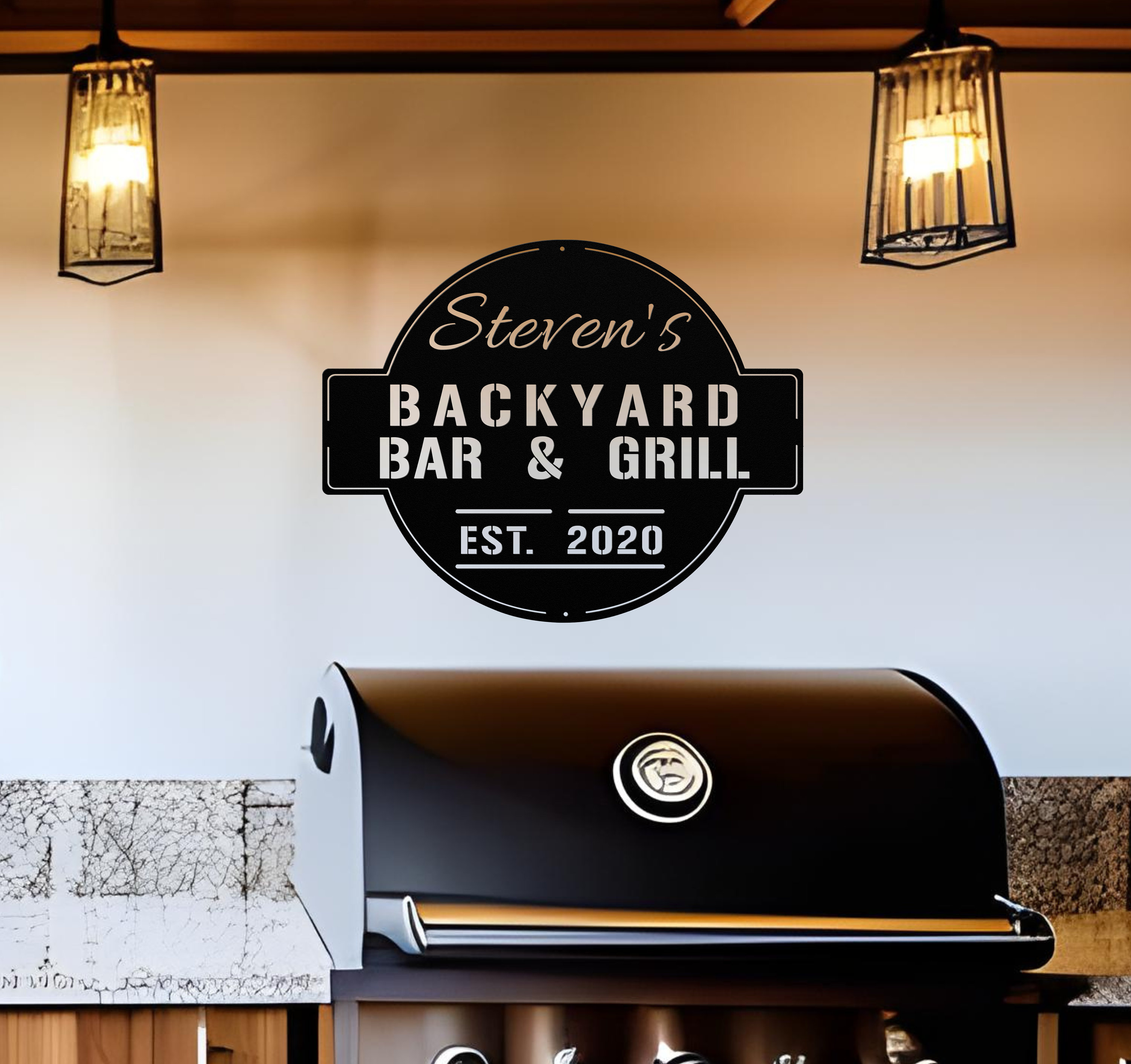 Personalized Bar & Grill Sign, Personalized Outdoor Sign,custom Bar and