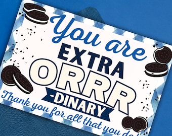Extra Ordinary Cookie Tag: Teacher Appreciation Gift (PDF Files)