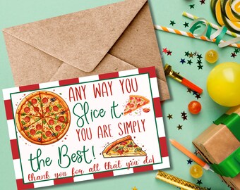 Any Way You Slice It, You Are Simply the Best, Staff Appreciation, Employee Appreciation, Thank You Tag, Pizza Slice Tag, Pizza Gift Tag