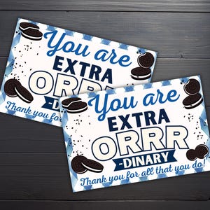 Etichetta per snack con biscotti "Sei Extra Orrr-Dinary", etichetta regalo per biscotti, settimana di apprezzamento degli insegnanti, etichetta regalo per snack, etichetta per cibo di ringraziamento