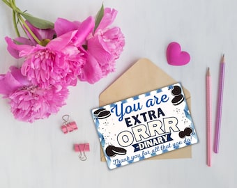 Extra Ordinary Cookie Tag: Teacher Appreciation Gift (PDF Files)