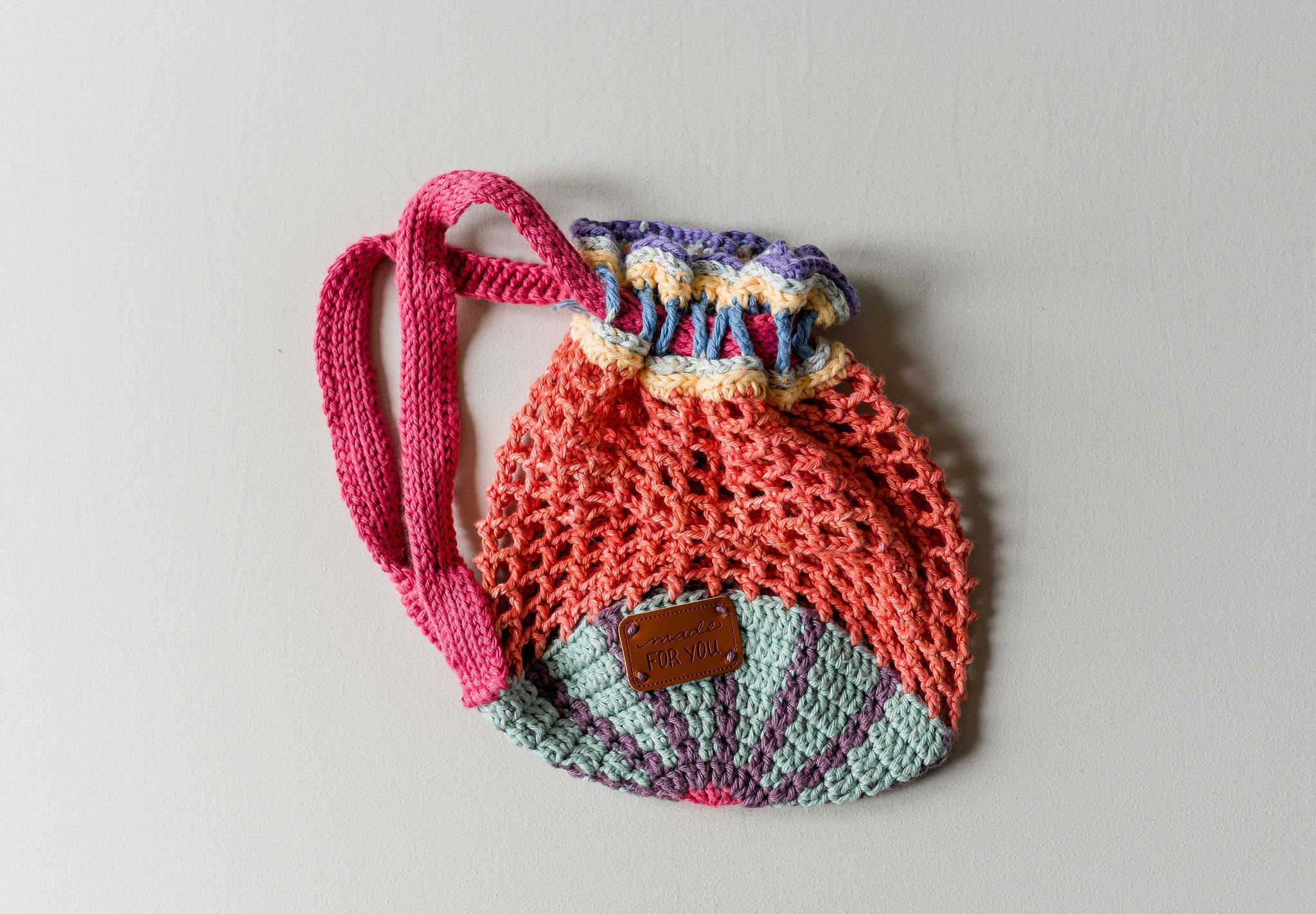 Small Market Backpack Crochet Pattern Etsy