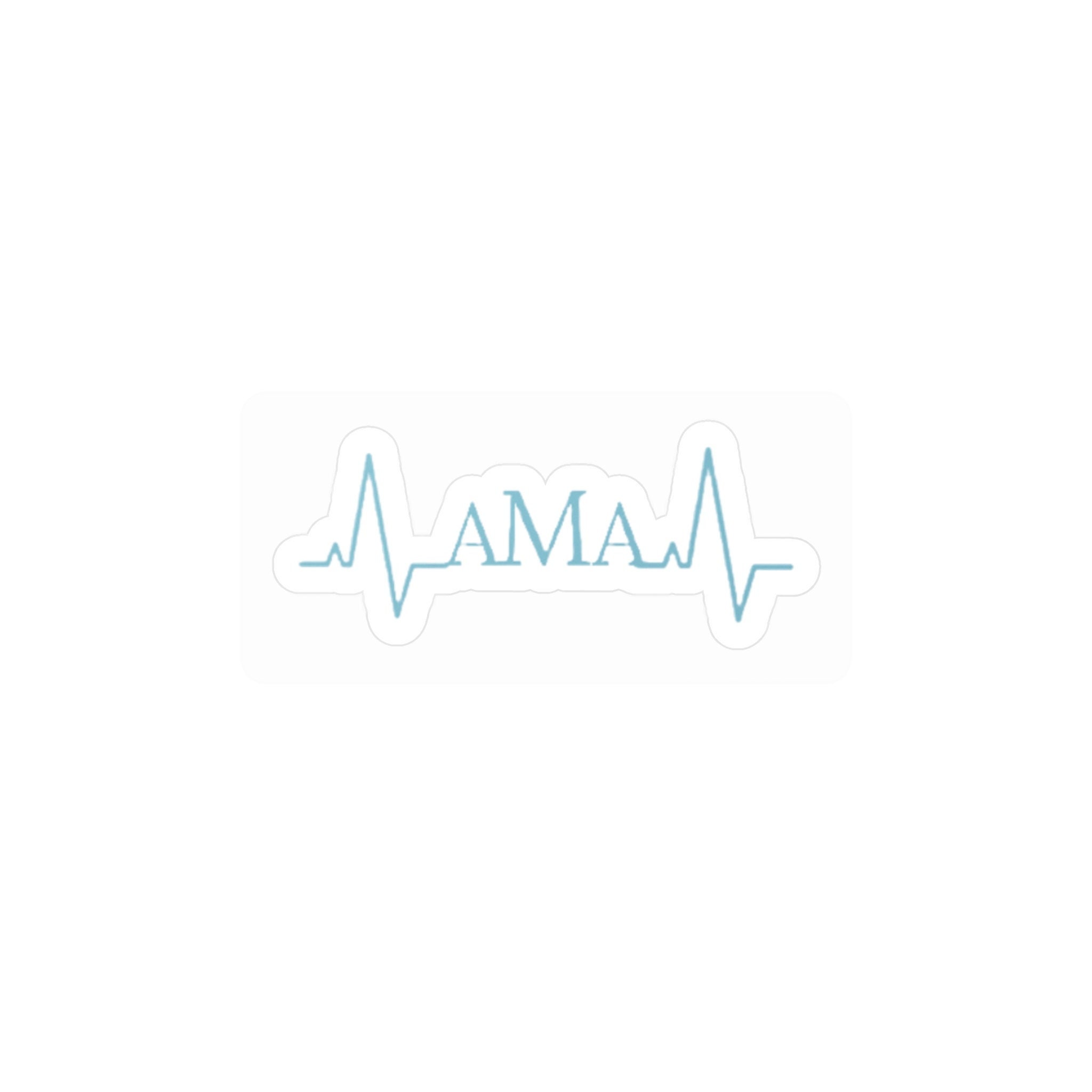 AMA EKG Vinyl Sticker - Funny Nurse Gift - Etsy