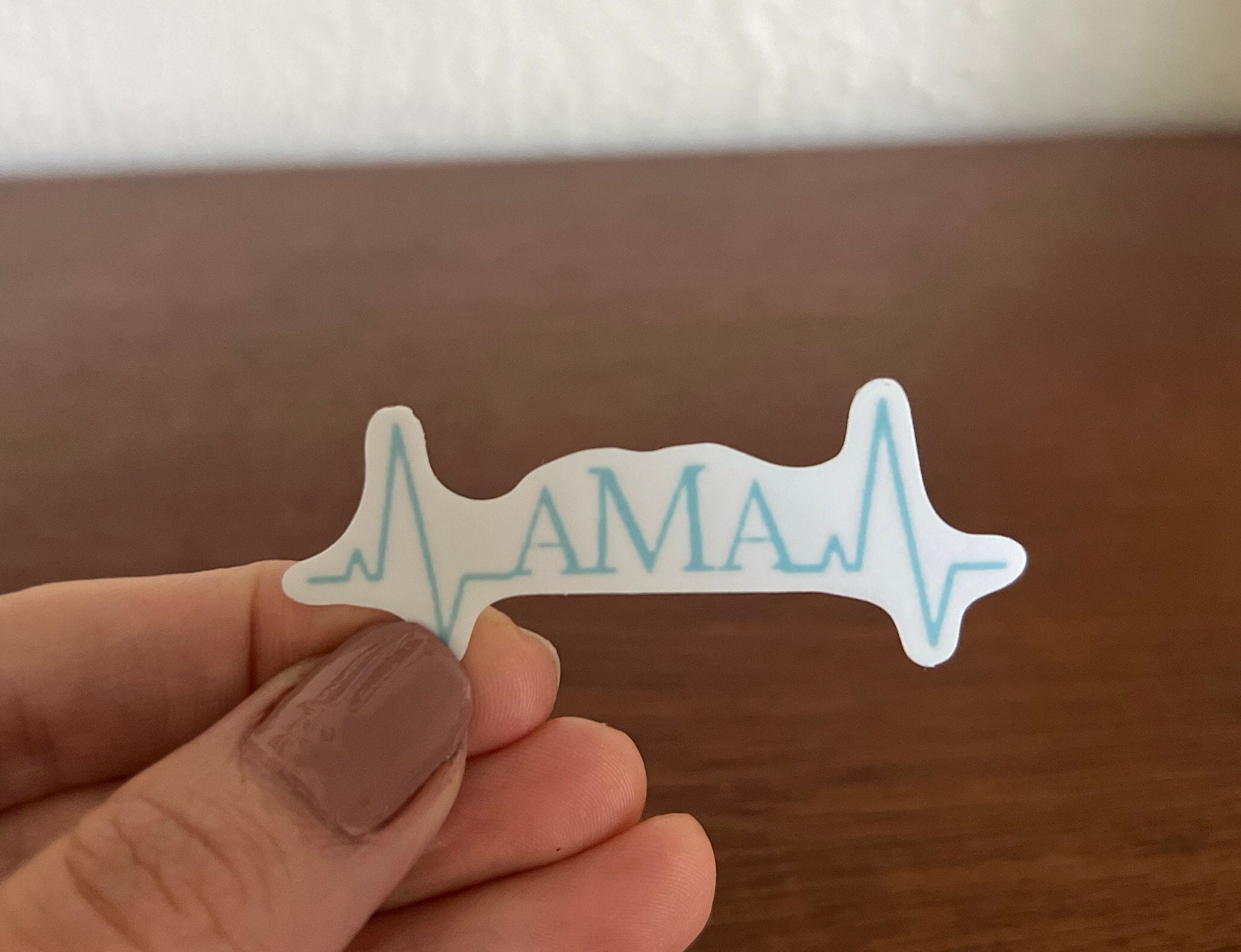 AMA EKG Vinyl Sticker - Funny Nurse Gift - Etsy