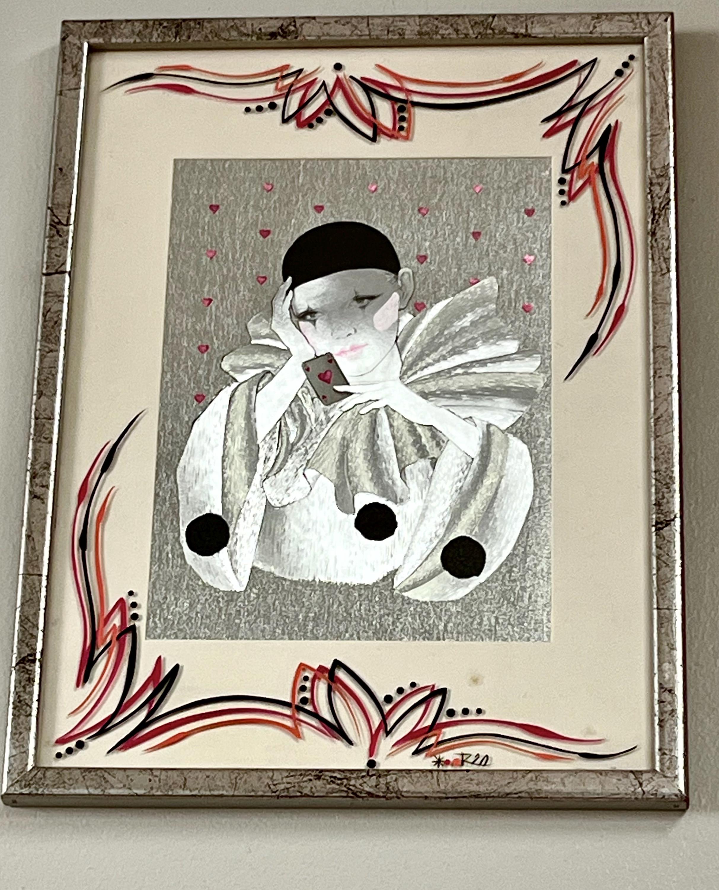 Pierrot foil print - Etsy 日本