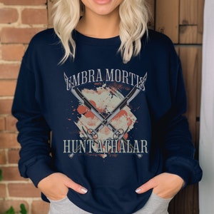 Crescent City Hunt Athalar Sweatshirt Umbra Mortis Sweater SJM Merch Ruhn Danaan Bryce Quinlan Bookish Merch Crewneck Sweatshirt ACOTAR