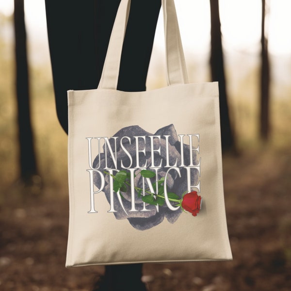 Fae Unseelie Prince Tote Bag Romantasy Merch Summer Reading Canvas Tote Bookish Gift Booklover Merch Gift for Best Friend Gift Under 50