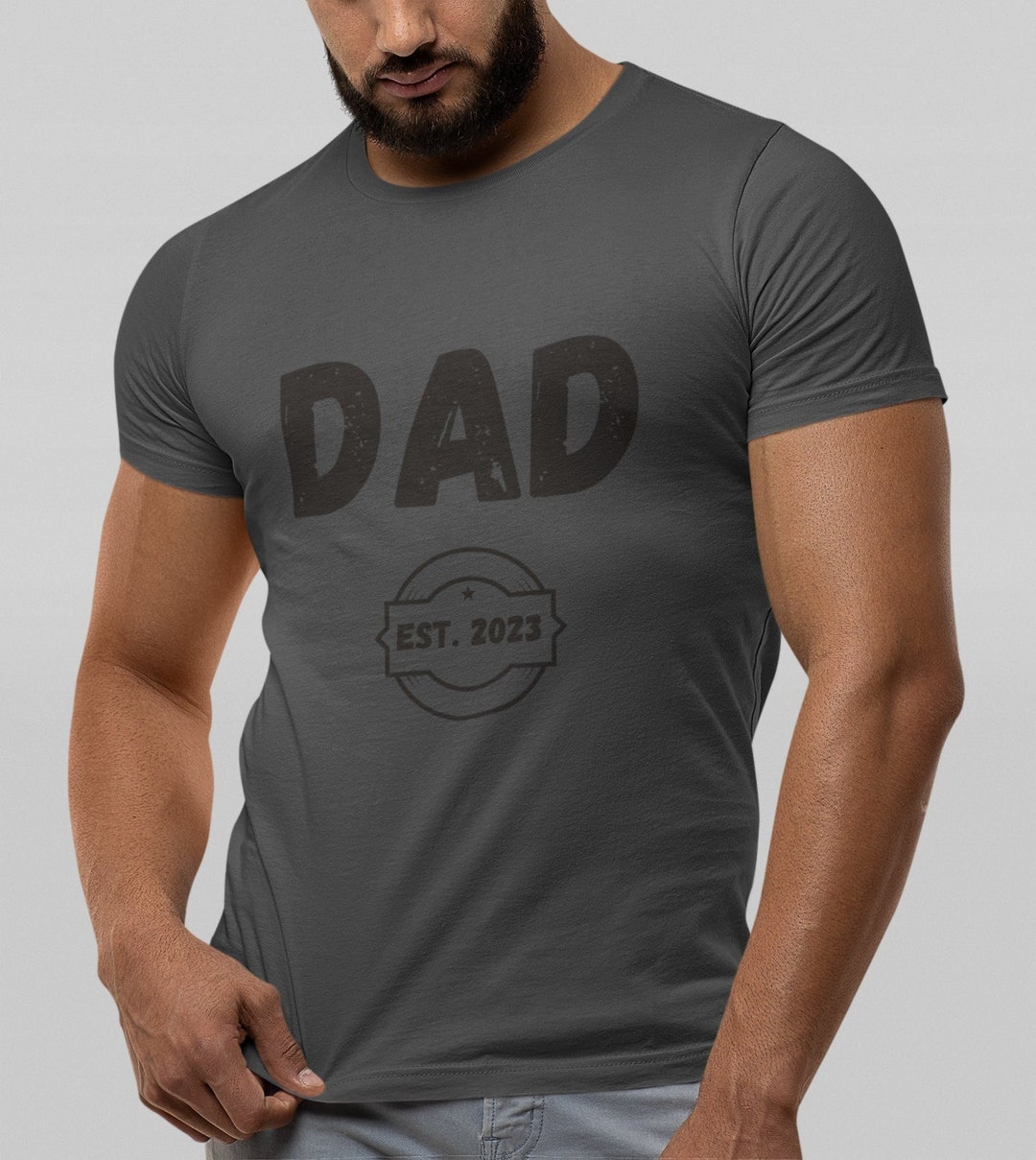 Dad EST. 2023 T-shirt Pregnancy Announcement for Man Shirt - Etsy