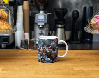 Cups & Cups - White Ceramic Mug - Gift Mug