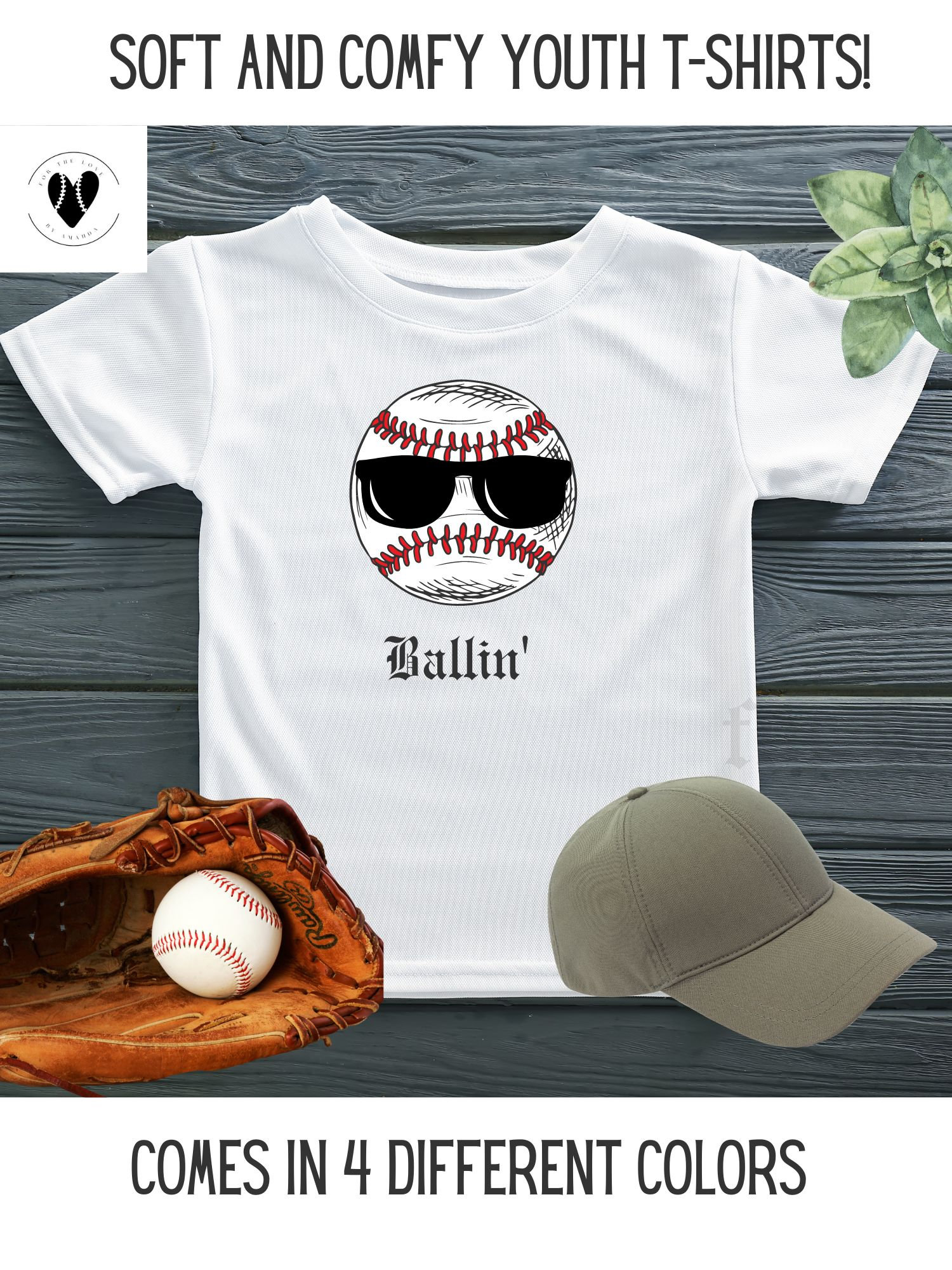 Ballin This Kids Baseball Tshirt Kids Shirt Kids Baseball Sports Shirt