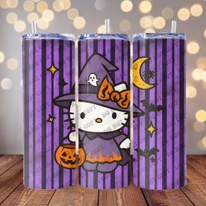 Halloween Kitty 20 Oz Tumbler Wrap