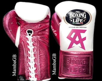 Maßgeschneiderte Canelo handgefertigte No Boxing No Life Boxhandschuhe Premium-Variante | mit Canelo-Logo