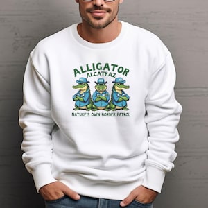 Alcatraz Alligator Eis Sweatshirt, Florida Everglades, Strafverfolgung, lustiges Sarkasmus-Sweatshirt, Support Eis, Florida-Alligator