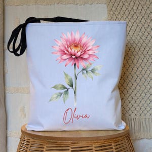 Geburtsmonat Blumen Tasche, Geburtsmonat Blumen Tasche, Schwiegermutter Geschenk, Schwester Geschenk für Geburtstag, Lehrer Geschenk, besonderer Anlass, Wochenendtasche,
