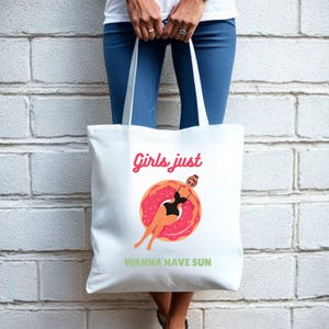 Summer Vibes Tote Bag, Beach Essential, Girls Trip Carryall, Vacation Tote, Fun Weekend Bag, Girls Weekend Tote, Beach bag, weekender bag