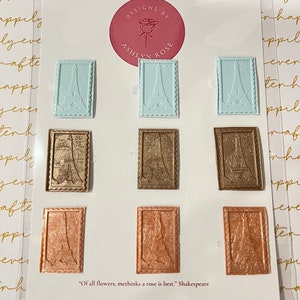 Eiffelturm Paris Wachs-Siegel Stempel Aufkleber für personalisierte Schreibwaren, Hochzeiten & Partys, Gartenparty, Reisen, selbstklebend, Kundenwachs