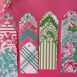 Set of 20 Preppy Petal Gift Tags, Floral Gift Tag, Bridal Gift Tags, Present Tags