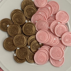Sellos de Cera de Corazón, Pegatinas, Autoadhesivo, Sellos de Cera Personalizados, Sellos de Cera de Amor, Fiesta, Invitaciones, Sello de Boda, Sellos de Cartas, Sello de San Valentín