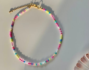 Kleurrijke zomer Surf choker ketting