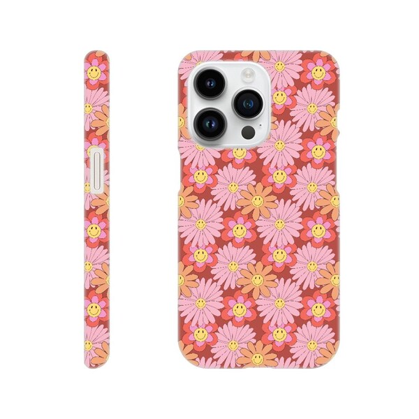 Smiley Daisy Flower Phone Case Etsy