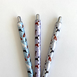 Bolígrafo de gel para perro bóxer: atigrado y blanco, de resina epoxi